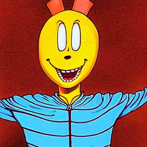 Prompt: zippy the pinhead cartoon