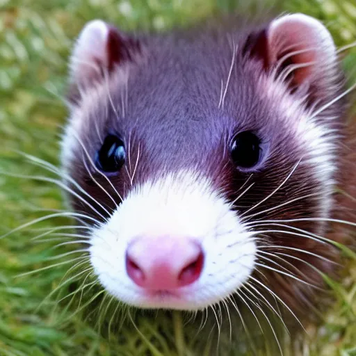 Prompt: A ferret with big googly eyes