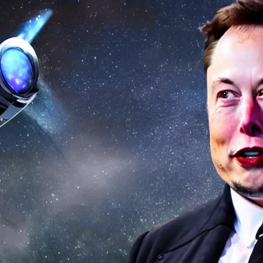 Image similar to Elon musk fighting aliens