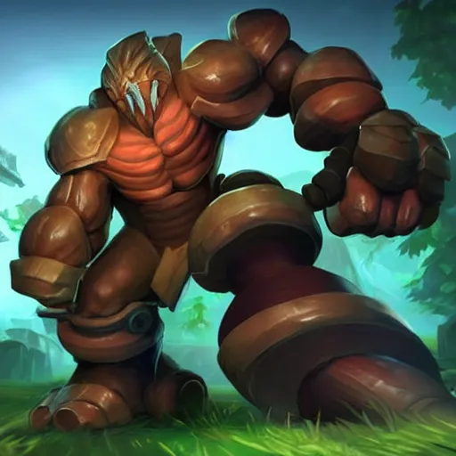 Prompt: malphite, league of legends