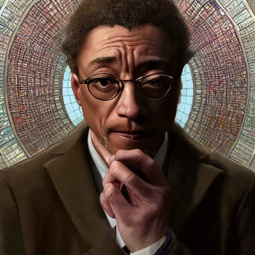 Prompt: Giancarlo Esposito as Professor X, highly detailed, digital painting, artstation, concept art, smooth, sharp focus, illustration, ArtStation, art by artgerm and greg rutkowski and alphonse mucha and J. C. Leyendecker and Edmund Blair Leighton and Katsuhiro Otomo and Geof Darrow and Phil hale and Ashley wood and Ilya repin and Charlie Bowater