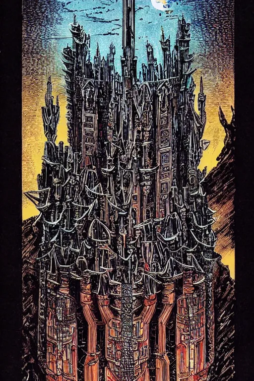 Image similar to castle by Philippe Druillet