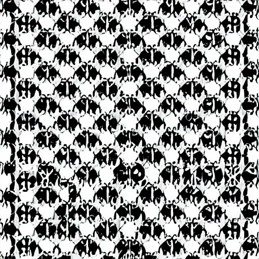 Prompt: Black and white SVG pattern