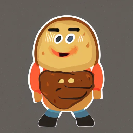Image similar to ' bread toast'character