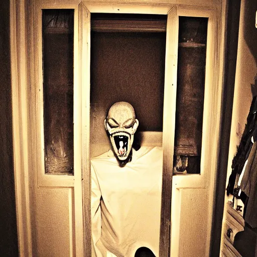Prompt: the creature in my closet