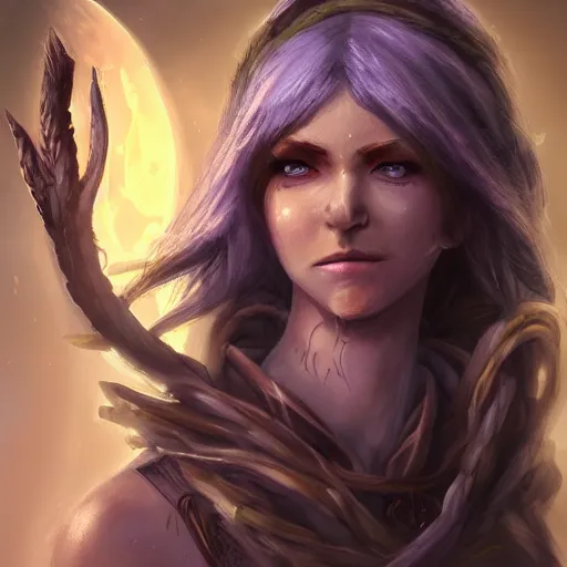 Prompt: a female druid character, concept art, high resolution and detail, photorealistic, cinematic, amazing, inspiring, attractive