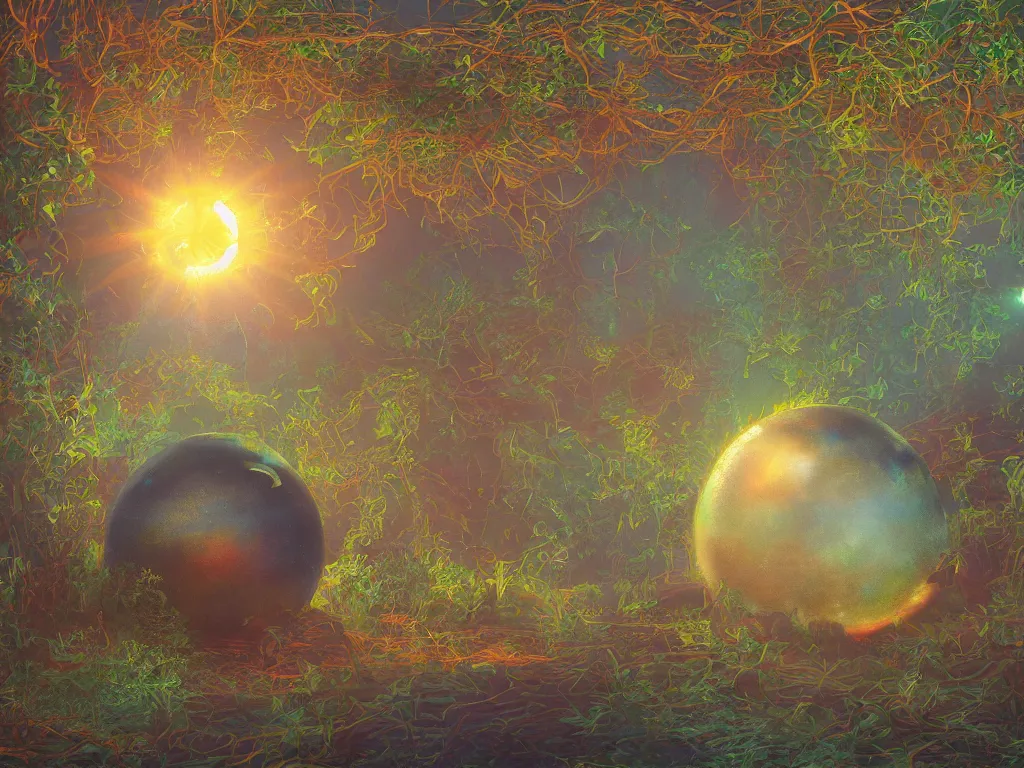 Prompt: sunlight study, the universe is a spheroid region 7 0 5 meters in diameter, art nouveau, kauai, by rachel ruysch and ( ( ( ( ( lisa frank ) ) ) ) ), 8 k, sharp focus, octane render