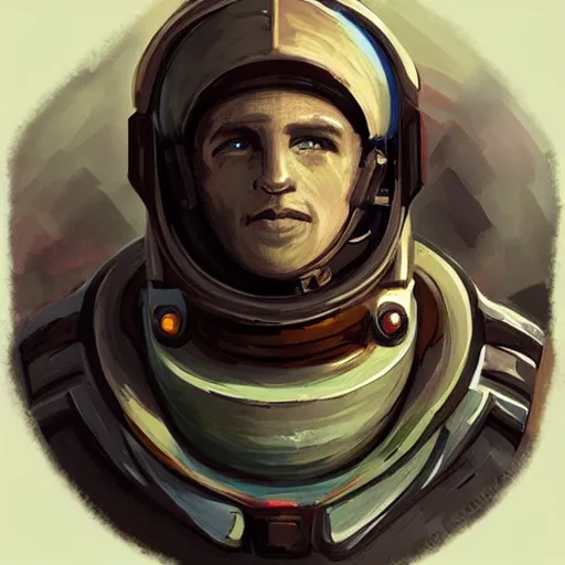 Prompt: “A portrait of a space adventurer with scrap armor, detailed, sci-fi, d&d”