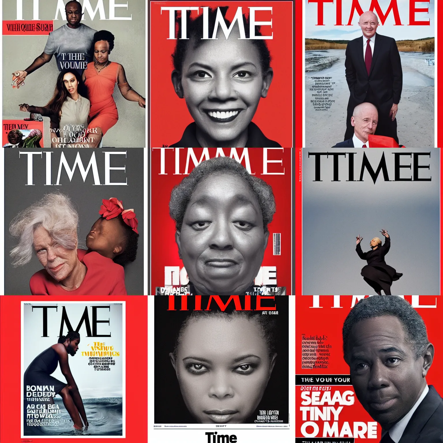 Prompt: the cover of time magazine