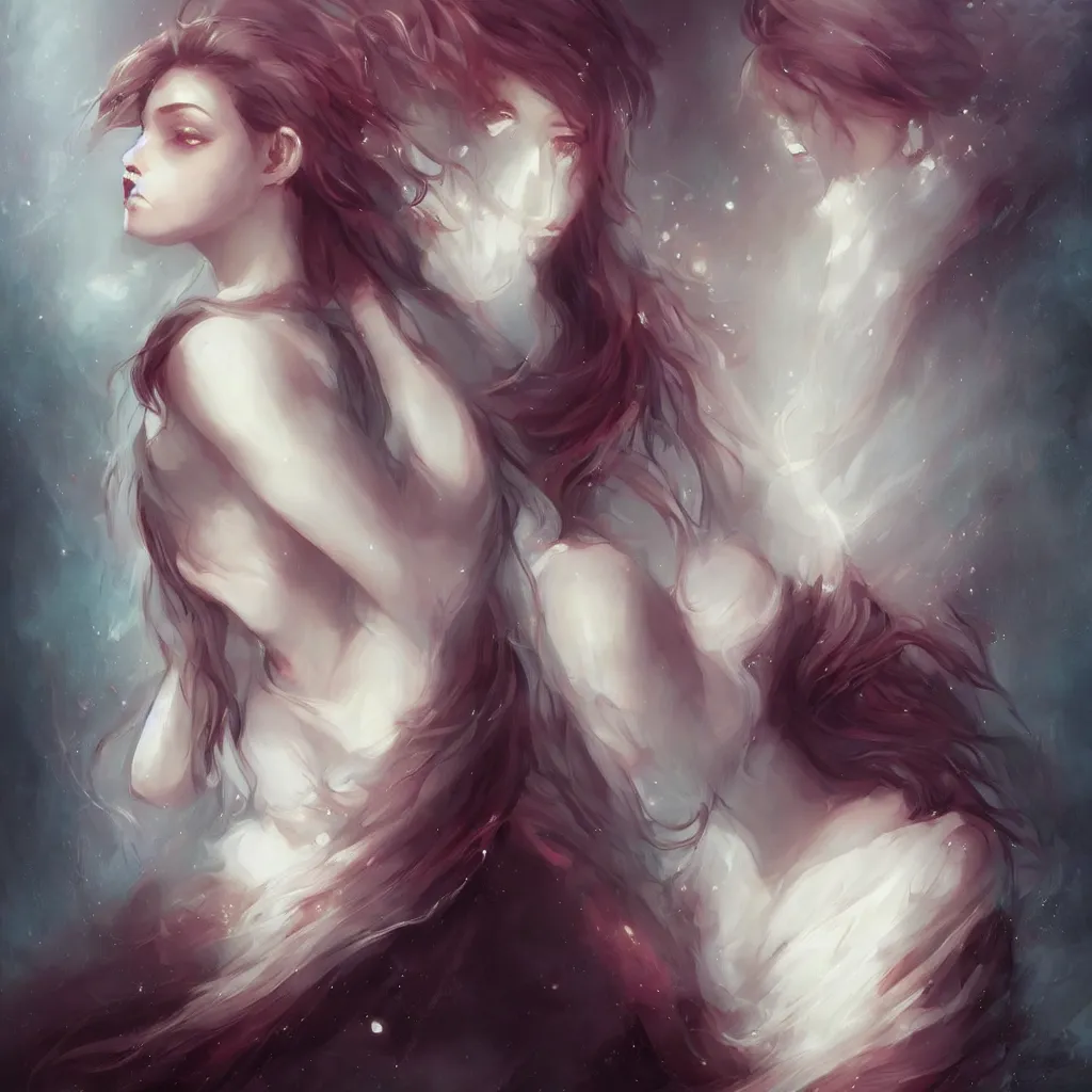 Image similar to girl, art by charlie bowater