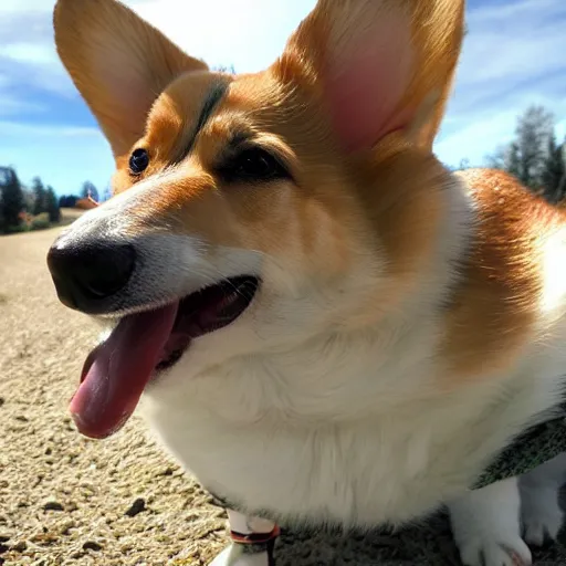 Image similar to Corgis in no man's sky