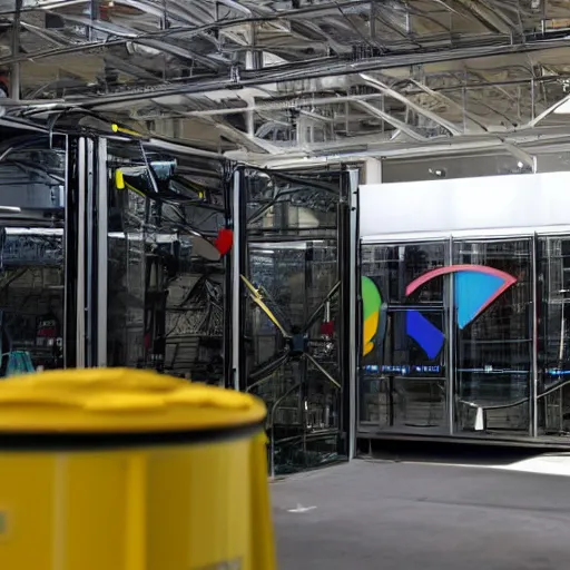 Prompt: explosion at Google data center, breaking news