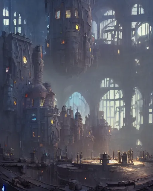 Image similar to gathering at the gallows at the courtyard of a robust dieselpunk futuristic fantasy castle, calming, uplifting mood, ultra realistic, factory, funny, small buildings, highly detailed, epic lighting, illuminated, cinematic, morning, art by eddie mendoza