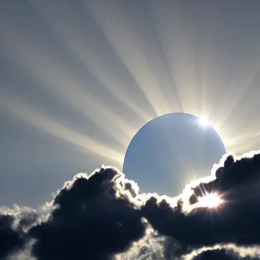 Image similar to solar eclipse, god rays, hd photo