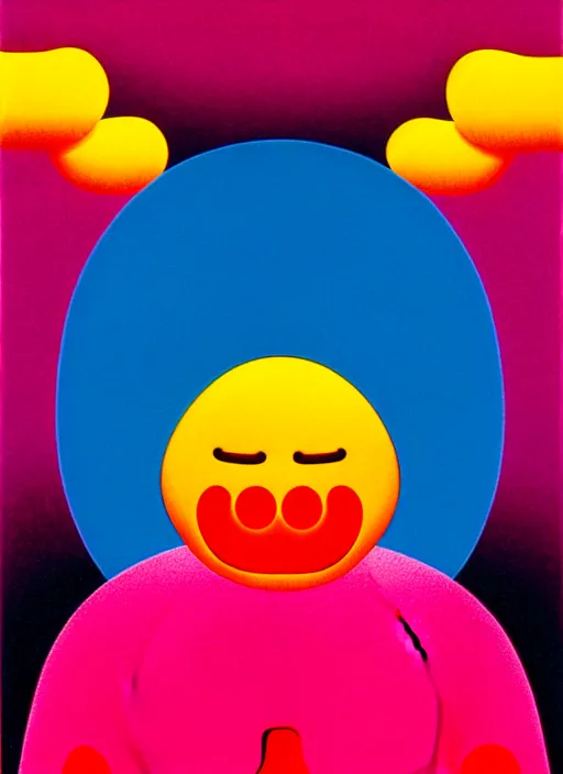 Prompt: pointless by shusei nagaoka, kaws, david rudnick, airbrush on canvas, pastell colours, cell shaded, 8 k