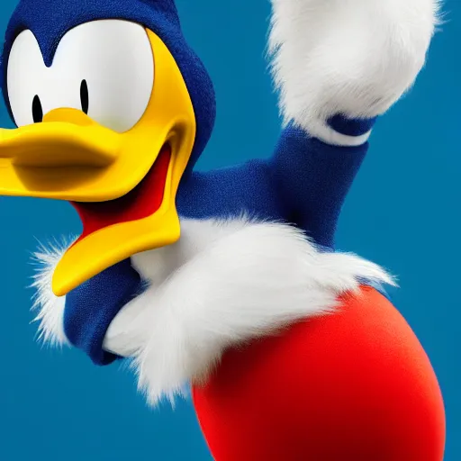 Image similar to donald duck, realistic 4k