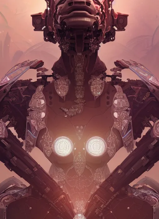 Prompt: symmetry!! portrait of a hybrid robot cerberus, floral! horizon zero dawn machine, intricate, elegant, highly detailed, digital painting, artstation, concept art, smooth, sharp focus, illustration, art by artgerm and greg rutkowski and alphonse mucha, 8 k