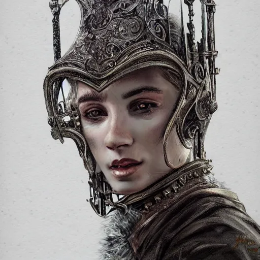 Image similar to Very very very very highly detailed epic photo of face with venetian mask, intricate, dystopian, sci-fi, extremely detailed, digital painting, artstation, concept art, smooth, sharp focus, illustration, intimidating lighting, incredible art by Anton Pieck