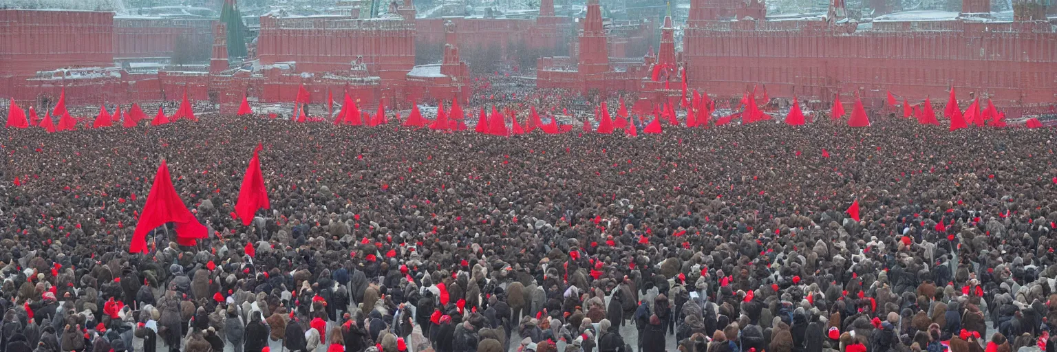 Prompt: zergs on the red square Moscow