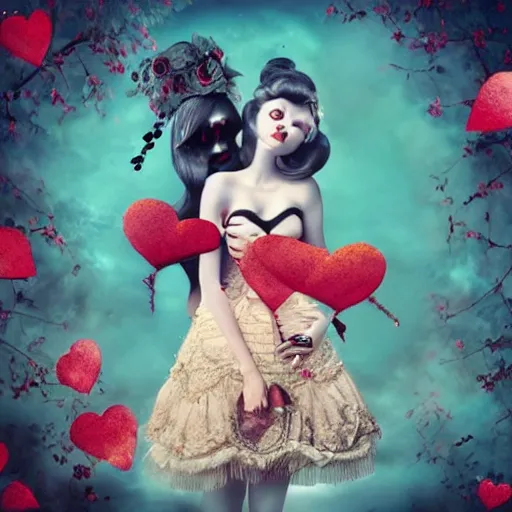 Prompt: love is in the air by Natalie Shau, masterpiece