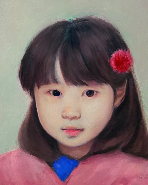 Image similar to a portrait of a beautiful girl by WangJie li