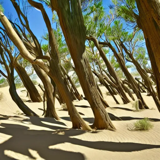 Prompt: sand trees