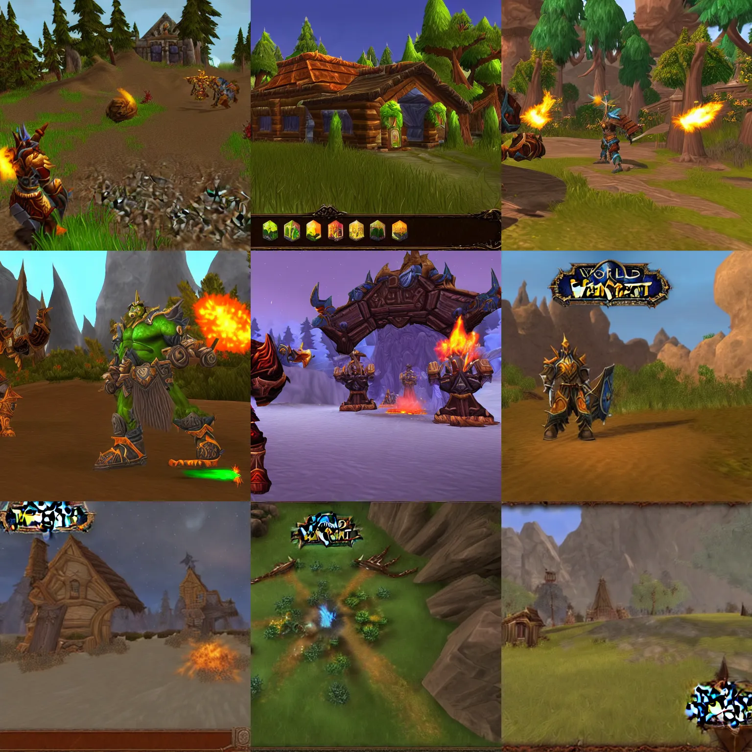 Prompt: World of Warcraft Screenshot, 2005