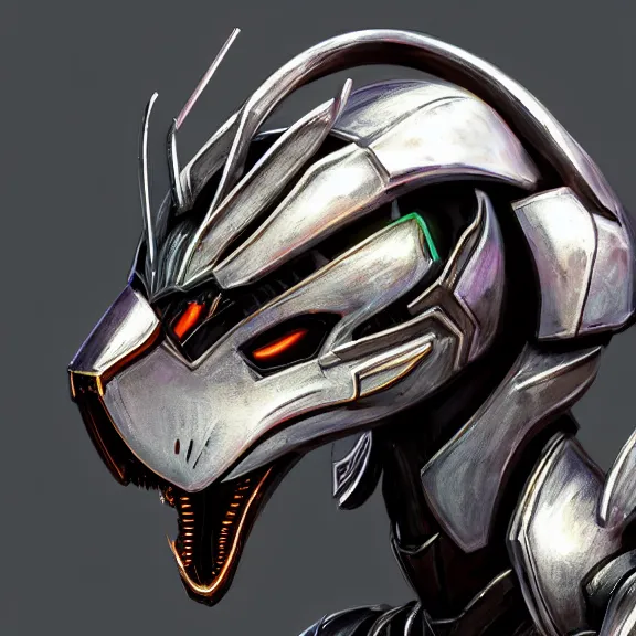 Image similar to close up headshot of a cute beautiful stunning anthropomorphic hot female robot dragon, with sleek silver metal armor, glowing OLED visor, facing the camera, high quality maw open and about to eat your pov, food pov, the open maw being highly detailed and soft, highly detailed digital art, furry art, anthro art, sci fi, warframe art, destiny art, high quality, 3D realistic, dragon mawshot, maw art, pov furry art, dragon maw, furry maw, macro art, dragon art, Furaffinity, Deviantart, Eka's Portal, G6