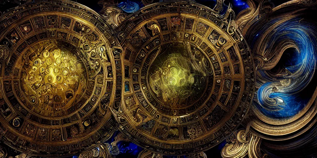 Prompt: symbolism, chaos , consciousness, illusion , beautiful, random metallic colors, organism, divine, static, fluid , breathe, mythological, legends, dreams , nightmare, pantheon, void , abyss , cinematic lighting , cinematic mood, very detailed, 8k, high resolution, photorealism, wide angle, cinematic atmosphere, elaborate, highly detailed, ornate, shiny, dramatic lighting, realistic,octane render,-H 1024