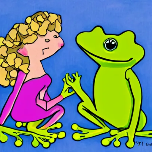 Prompt: frog wedding