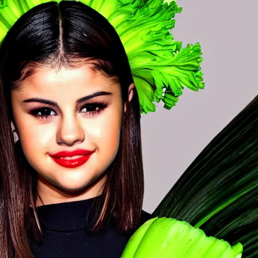 Image similar to selena gomez as celery