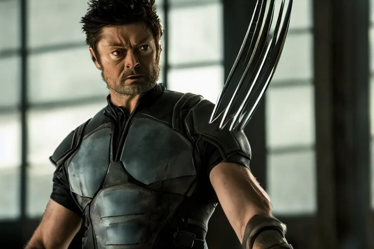 Prompt: film still of 1 Karl Urban as wolverine in new X-men movie, 4k