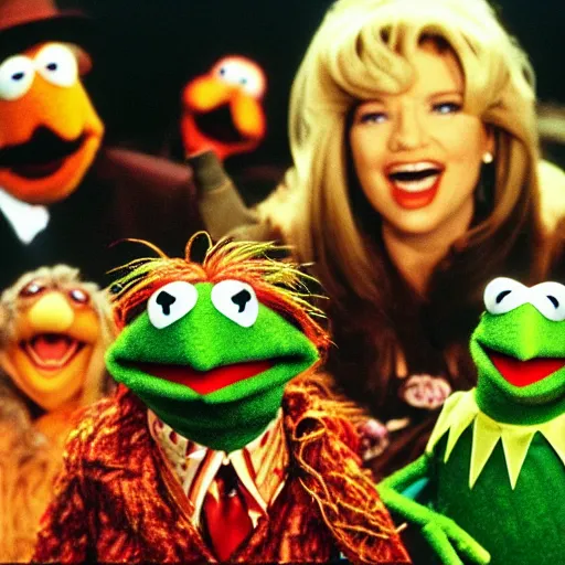 Image similar to scenes from the 1 9 9 9 film muppets go to hell directed by jim henson, high quality, high resolution