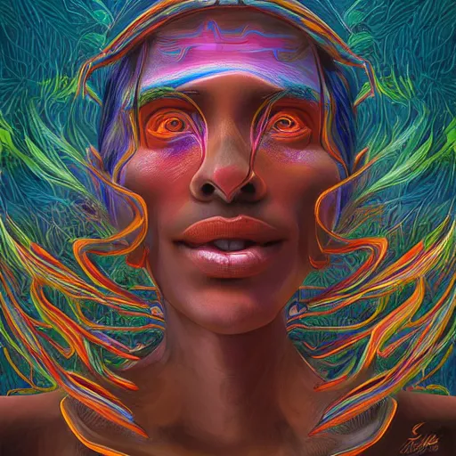 Prompt: salvia trip,, highly detailed, digital painting, trending on artstation, smooth sharp focus, illustration, art by alex gray