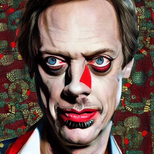 Prompt: Steve Buscemi as Harlequin, intricate, highly detailed, concept art, smooth, sharp focus