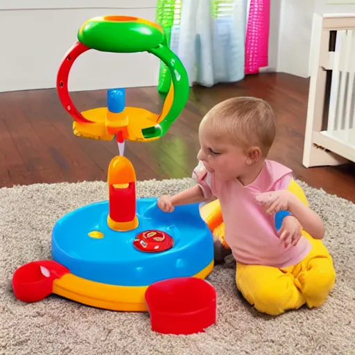 Prompt: Fisher Price bomb difusal simulator | childs toy | plastic