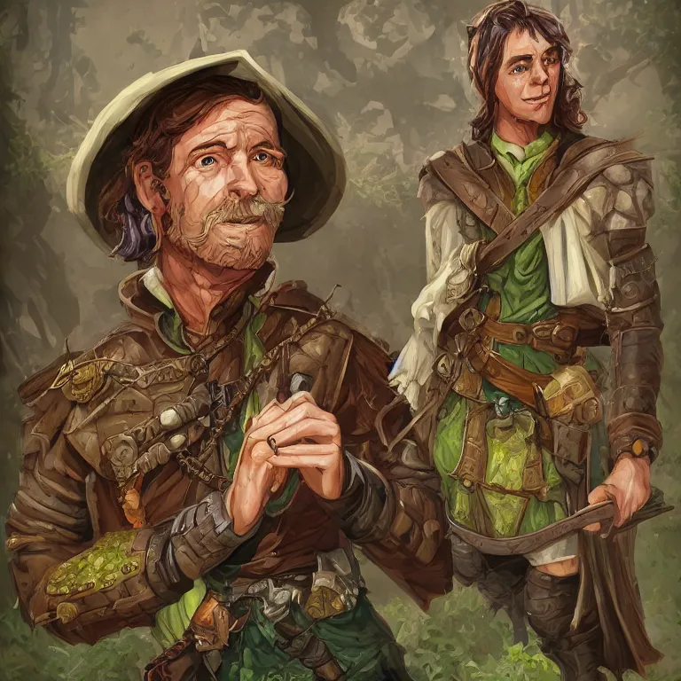 Prompt: Dungeons & Dragons, Commoner, Farmer, Character Portrait, Digital Art, Highly Detailed