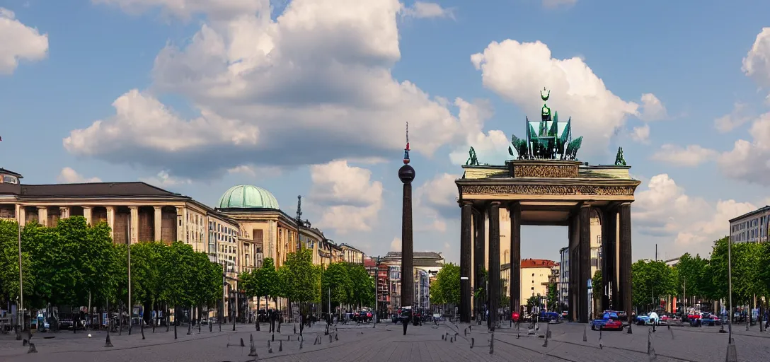 Image similar to street view from berlin, germany, high quality