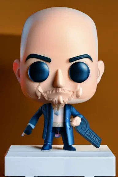 Image similar to “ very very intricate photorealistic photo of a jeff bezos funko pop on a solid white background, award - winning details ”