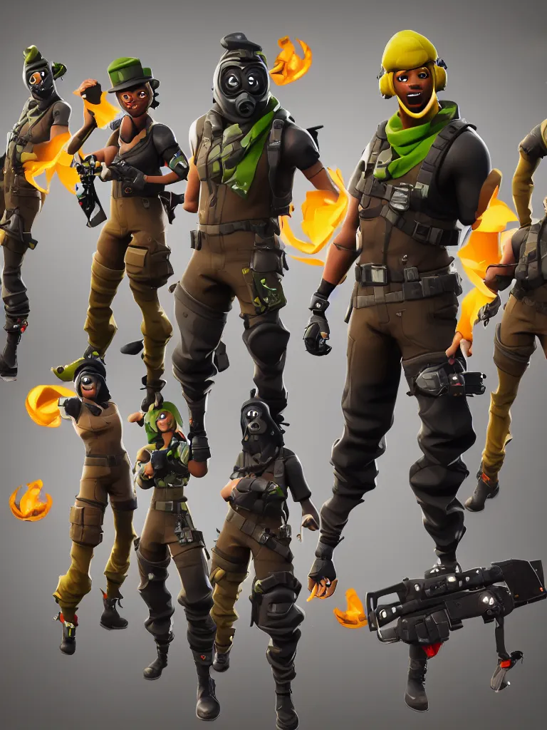 Image similar to fortnite character, anthropomorphic pickle, kind eyes and a derpy smile. flak jacket, ammo bandolier, cargo pants, black combat boots. fortnite style, unreal engine