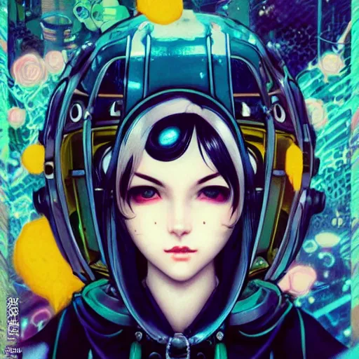 Image similar to Lofi BioPunk BioShock portrait of anime waifu style by Tristan Eaton Stanley Artgerm and Tom Bagshaw