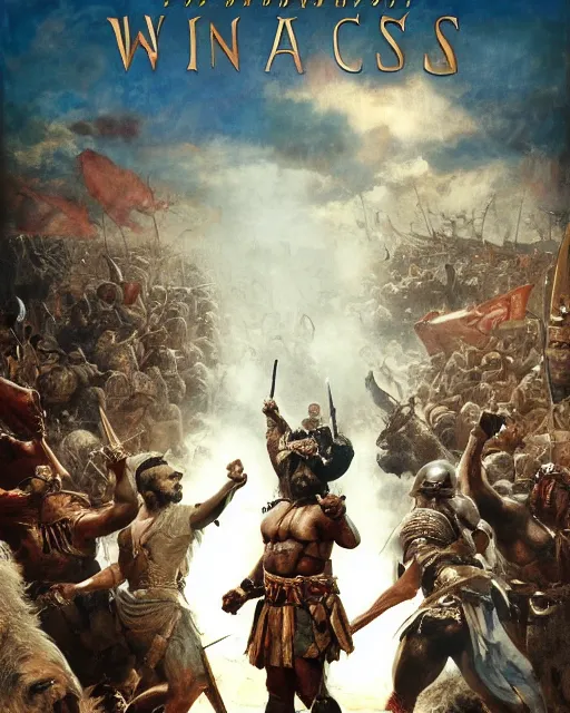 Prompt: Movie poster of the Punic Wars, Highly Detailed, Dramatic, Heroes, A master piece of storytelling, wide angle, cinematic shot, highly detailed, cinematic lighting, by frank frazetta + ilya repin , 8k, hd, high resolution print