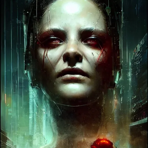 Image similar to a highly detailed epic cinematic concept art CG render digital painting artwork: Cyberpunk Silence of the Lambs. By Greg Rutkowski, Ilya Kuvshinov, WLOP, Stanley Artgerm Lau, Ruan Jia and Fenghua Zhong, trending on ArtStation, subtle muted cinematic colors, made in Maya, Blender and Photoshop, octane render, excellent composition, cinematic atmosphere, dynamic dramatic cinematic lighting, precise correct anatomy, aesthetic, very inspirational, arthouse