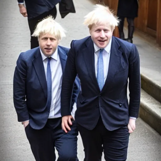 Prompt: boris johnson intertwined