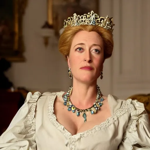 Prompt: catherine the great playing the role of gillian anderson