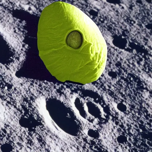 Prompt: neil armstrong as an avocado on the moon