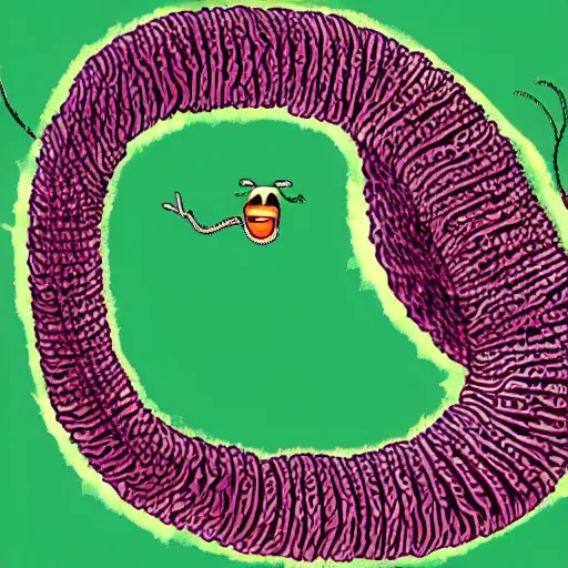 Image similar to worm that walks, writhing one