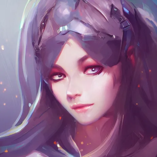 Prompt: princess from the future, pretty face, by Kirokaze, by WLOP , Trending on Artstation