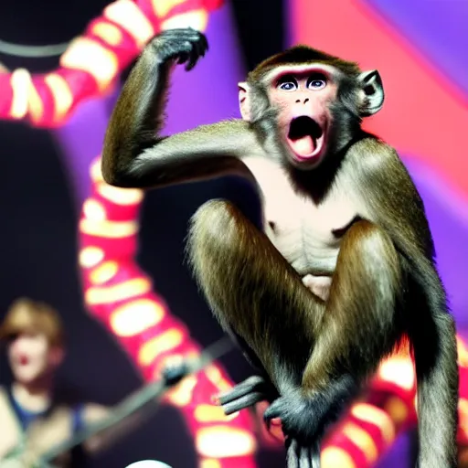 Image similar to Monkey performing at the Super bowl