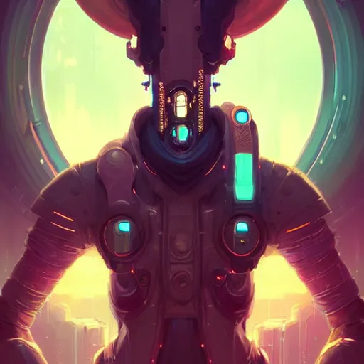 Image similar to a portrait of a handsome cybernetic soothsayer, cyberpunk concept art by pete mohrbacher and wlop and artgerm and josan gonzales, digital art, highly detailed, intricate, sci-fi, sharp focus, Trending on Artstation HQ, deviantart, unreal engine 5, 4K UHD image